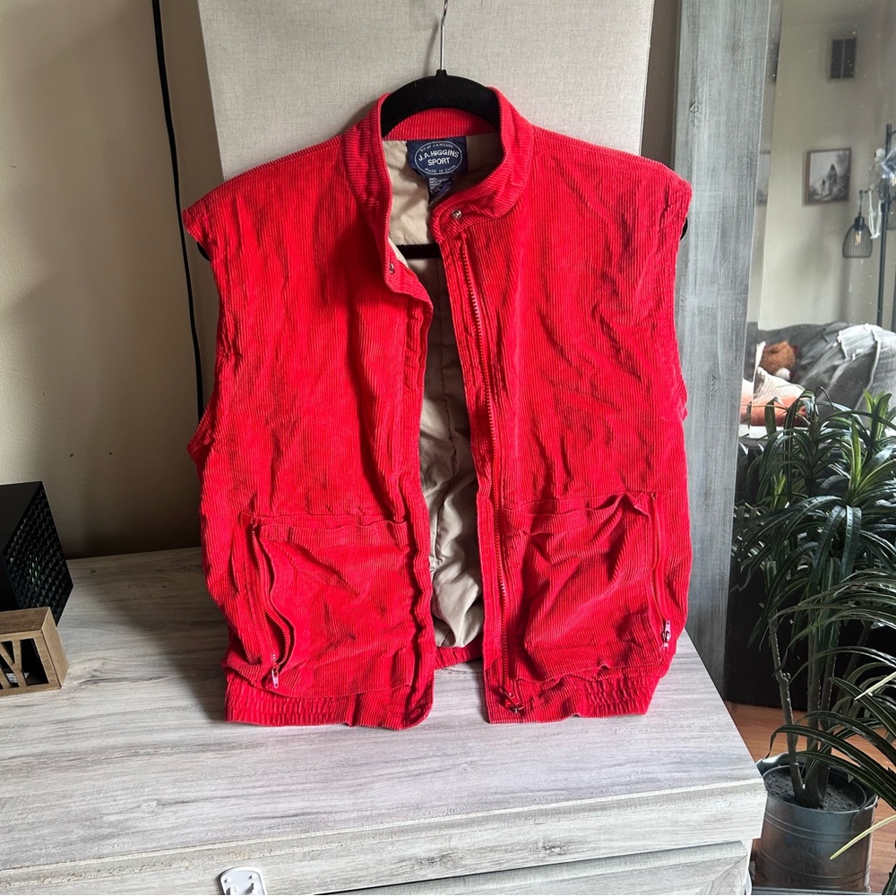 Vintage Vibrant Red Women's Vest